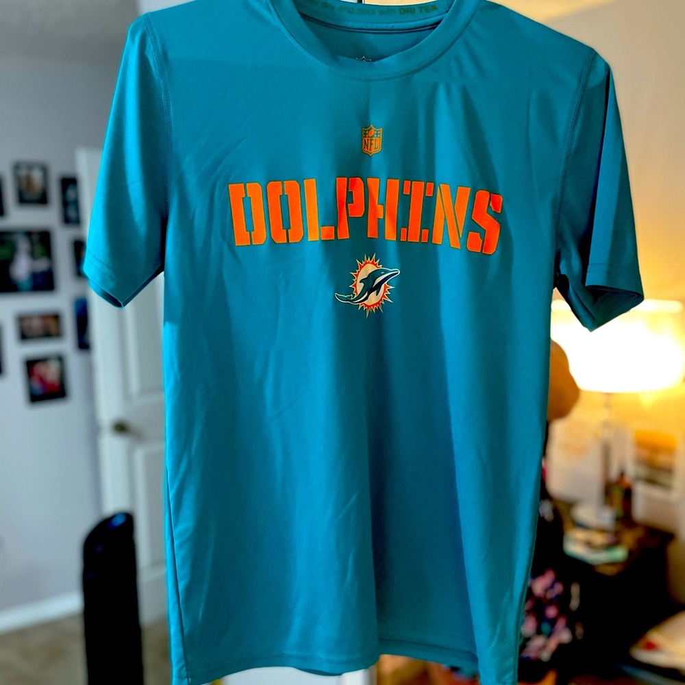 NFL dolphins dry fit boys shirt size 14-16